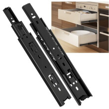 SHUHANG 1 paar volledig uittrekbare ladegeleiders 8 10 12 14 16 18 20 22 24 inch 100 lb draagvermogen zijmontage kogellagerrails kast dressoirglijder