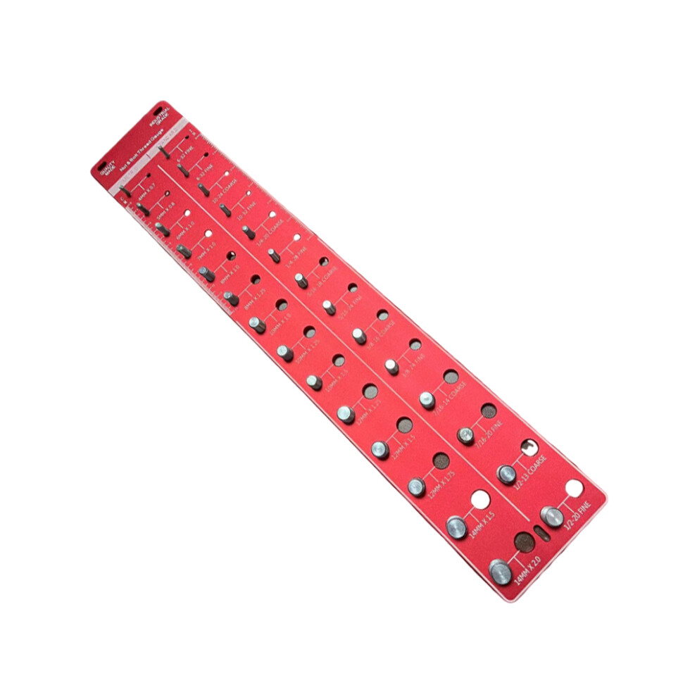 (Red) Bolt And Thread Gauge Bo-lt Thread Checker Tool Identifier Thread-image-OPC-PKS9R8B-NEW