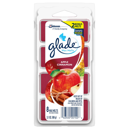 Glade Wax Melts Apple Cinnamon Cheer 8ct