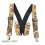 Elasticated Tree Camo Clip-On Braces Suspenders 1