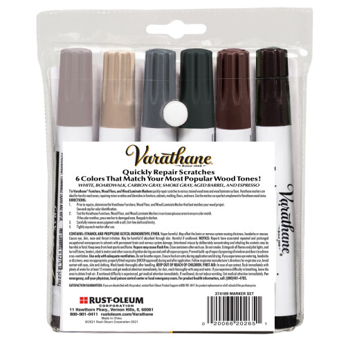 Varathane 374189 Houtbeits Herstelmarker Kit, Assorted Cool Tone 2