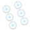 6 stuks transparante 10 cm plastic liniaal met indicator 11