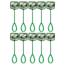 Aquariums Maintenance Net 10-Piece Set, 4-Inch Fine Mesh Net For Fish Catching And Waste Removal, Fits Tanks