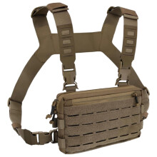 Chest Pouch Motorcycle Chest Bag Vest Style Fanny Pack For Camping Hiking Outdoor Urban Beach Fishing Hunting Brown