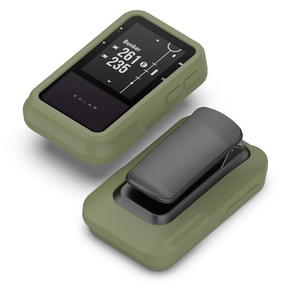 Silicone Protective Case For Garmin Approach G20 Solar Soft Edge Bumper Shell Waterproof Protective Cover Solid Green 9354506977733