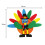 2 diy bastelset thanksgiving mit pappteller und geschenkbeutel 4