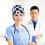 1 kuhmuster Krankenschwesternhut Polyester, verstellbar 7