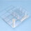 1pc transparent acrylic cosmetic organizer with 7 grids for storage 8