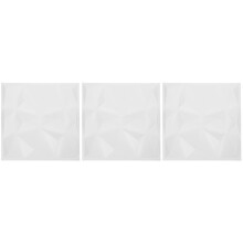 3St Decoratieve Witte 3D PVC Wandpanelen Voor Kantoor En Restaurant