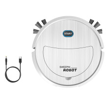 Robot Vacuum Cleaner 3-In-1 Electric Sweeping Robot Ultra-Slim Quiet Robotic Vacuum White