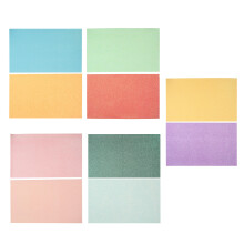 10Pièces Feuilles Cuir PU Multicolores Pour Loisirs Créatifs Et Bijoux