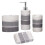 Zahari Home 4pc Modern Line Modern Bathroom Accessories Set Modern Soa 1
