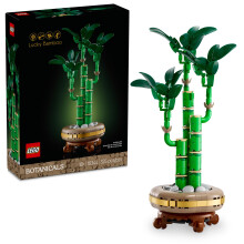 LEGO Botanicals Lucky Bamboo-bouwset - Kunstplant voor binnenhuisdecoratie Volwassenen vanaf 18 jaar - Nepplantdecoratie voor tafel Bureau Kantoor -