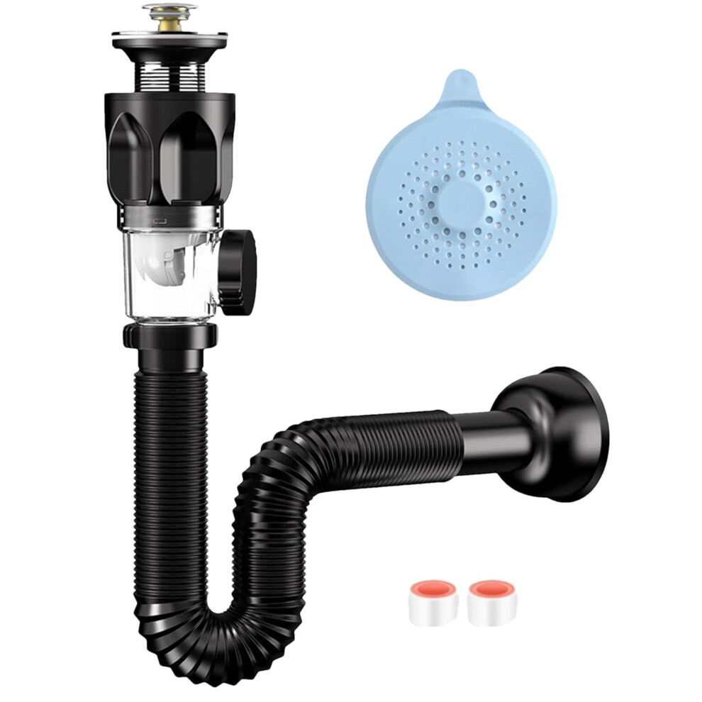 Bathroom Sink Drain Kits Anti-Clogging Flexible Drain Kit For Kitchen Sinks And Restrooms Anti-Odor Drain Pipe 9084446130621