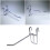 10 Pcs Kitchen Hooks Pan Grid Wall Hangers Display Hanging Retail 4