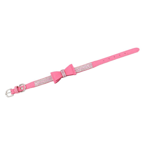 1Set Microvezel Hondenhalsband Roze Met Training 2