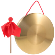 chinesischer kupfer-gong, tragbar, warn-gong, perkussionsinstrument