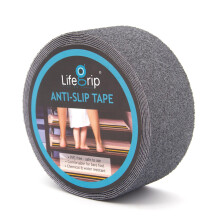 LifeGrip Anti Slip Veiligheidstape Antislip Traptrede Getextureerd Rubber Oppervlak Comfortabel voor Blote Voet 2 inch X 15 Voet Grijs