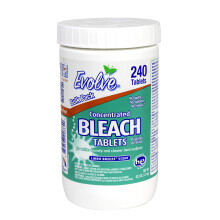 Evolve Concentrated Bleach Tablets – 240 Tabs, 1 Pack, Linen B (6141668) Bulk Size
