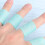 8 pcs silicone sleeves support protectors sky-blue size M 11