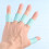 8 pcs silicone sleeves support protectors sky-blue size M 5