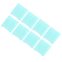 8 pcs silicone sleeves support protectors sky-blue size M