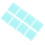8 pcs silicone sleeves support protectors sky-blue size M 1