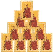 10pcs chinese taisui card feng shui amulet for protection snake year