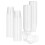 100Pcs Multi-Use White Plastic Beverage Cups for Parties 4