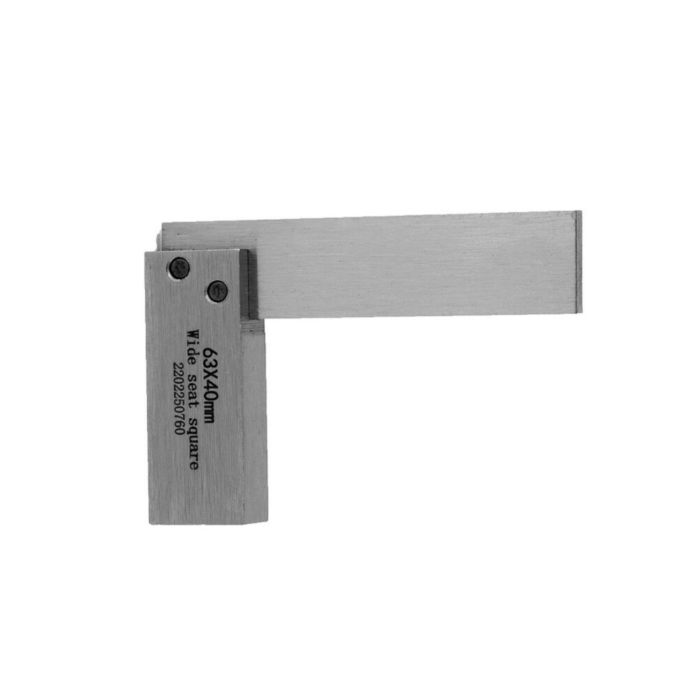 L Type Measuring Tool Square Angle Ruler 63X40mm 90 Degree Right Angle Precision L Shaped Carpenter Tool 9354506978556
