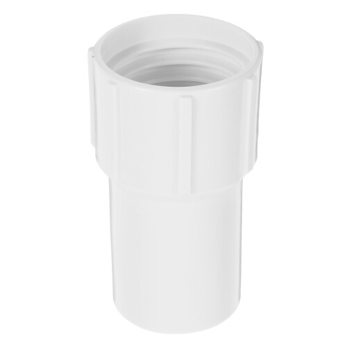 White PVC Hose to Pool Adapter Durable Threaded Connector for Home