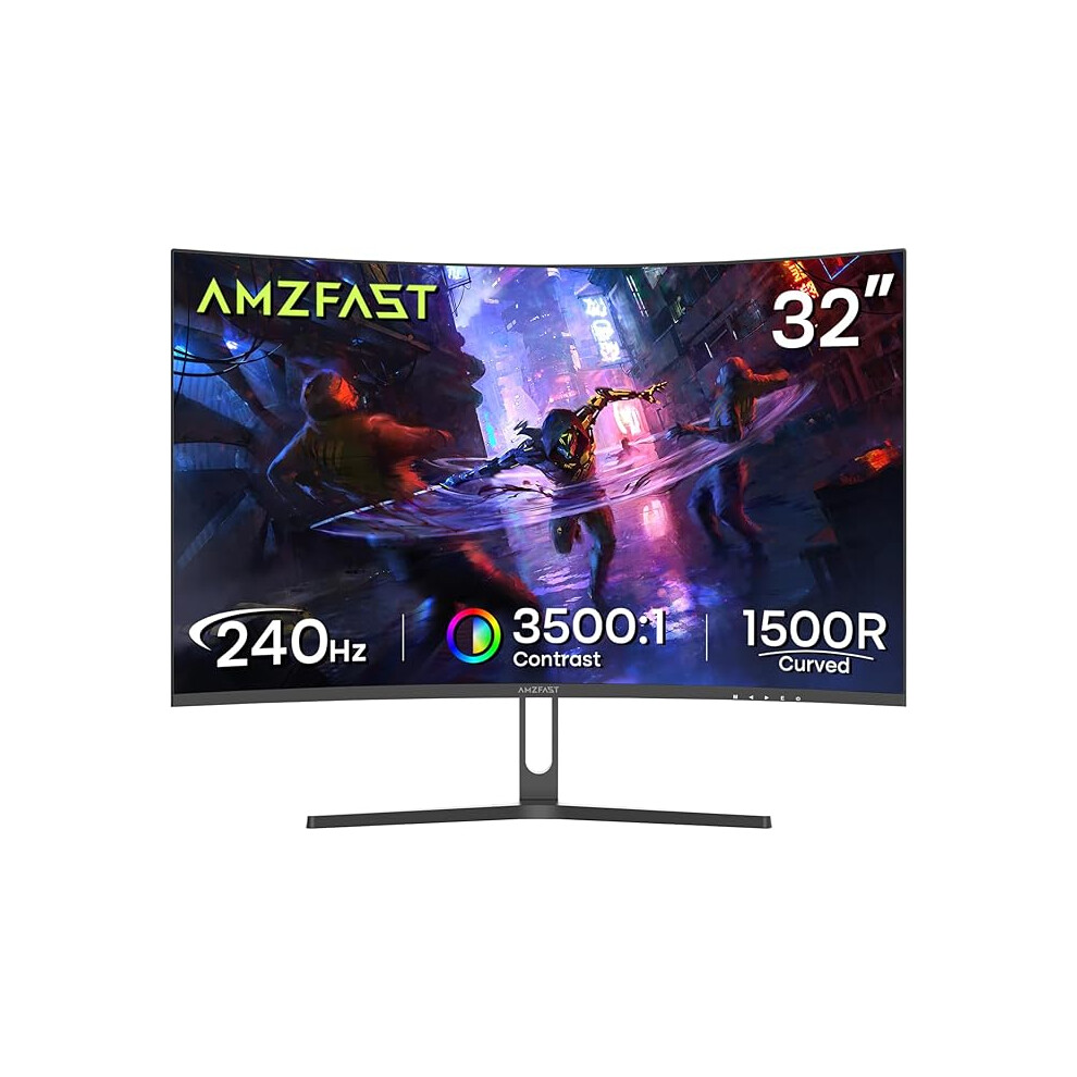Monitors 32 Inch 240Hz Curved Gaming Monitor- Fhd Va Panel