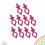 10 stuks siliconen bobbinclips naaimachine accessoires (roze) 8