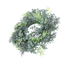 1Pc Purple Simulated Plastic Wreath Ornament Decorative Door Garland