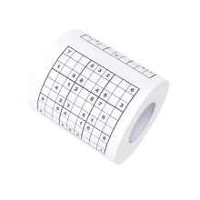 2 stuks Creatief Sudoku-afgedrukt keukenpapier, toiletrol, badkamerrol