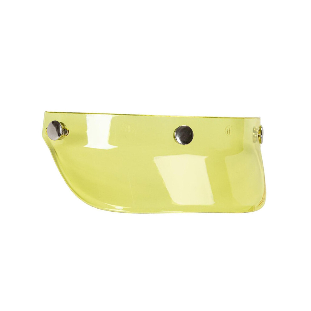 (Clear Yellow, 181x105mm) Motorcycle Helmet Visor Peak 3-Snap Vintage Accessories-image-OPC-PKSBCJ6-NEW