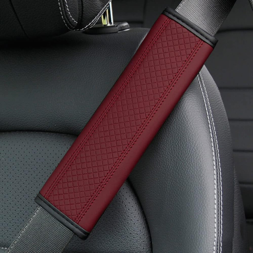 Car Seat Belt Pads For Bluebird Maxima Sylphy Qashqai Rogue Tiida Harness Pads Backpack Shoulder Pad Kids Adults Red 9084446130997