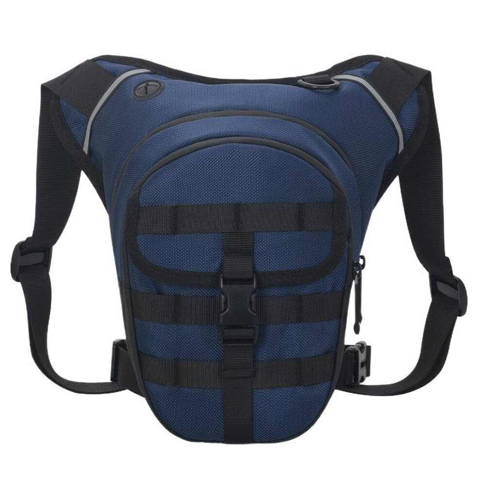 Leg Bag For Motorcycle, Large Capacity, Thigh And Waist Bag, For Cycling Dark/Blue 9084446131024