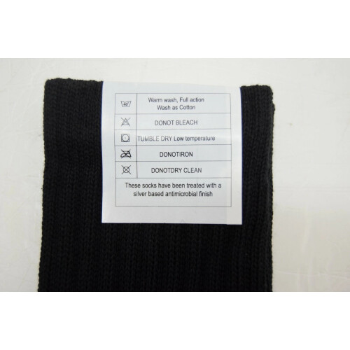 5 Pairs British Army Black Combat Socks New 1