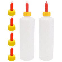 2 sets lamb nursing bottles with replaceable feeders for newborns