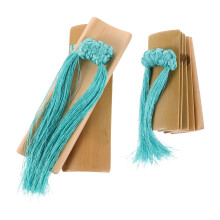 bamboo clappers with blue tassel for chinese performances and music