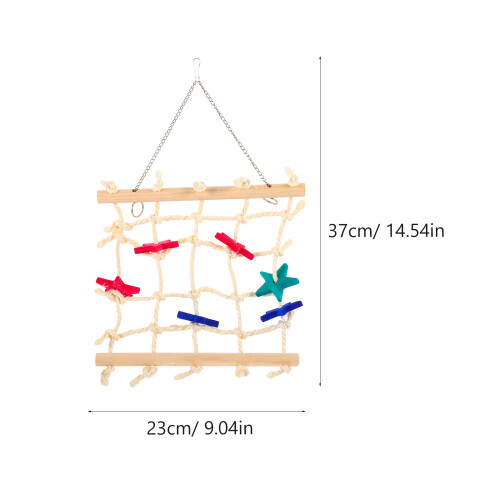 Parrot Climbing Net Swing Rope Hanging Biting Toy 2