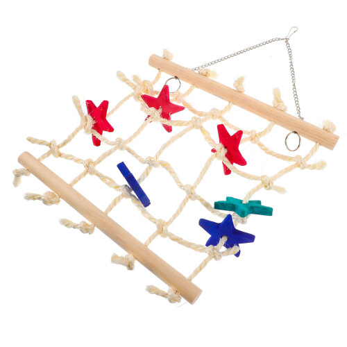 Parrot Climbing Net Swing Rope Hanging Biting Toy