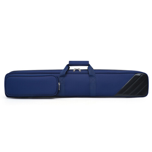 (blue) Pool Cue Case Rugged Oxford Cloth For Ample Storage And Rugged