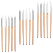 15 stuks nail art dotting tools, kleimodellerings- en snijgereedschap