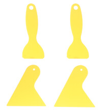 4 stuks autolakfolie-rakels, ruitsticker-rakel, kunststof schraper