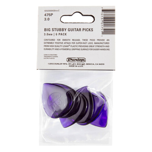 Dunlop M?diators Dunlop Big Stubby 30 mm 1