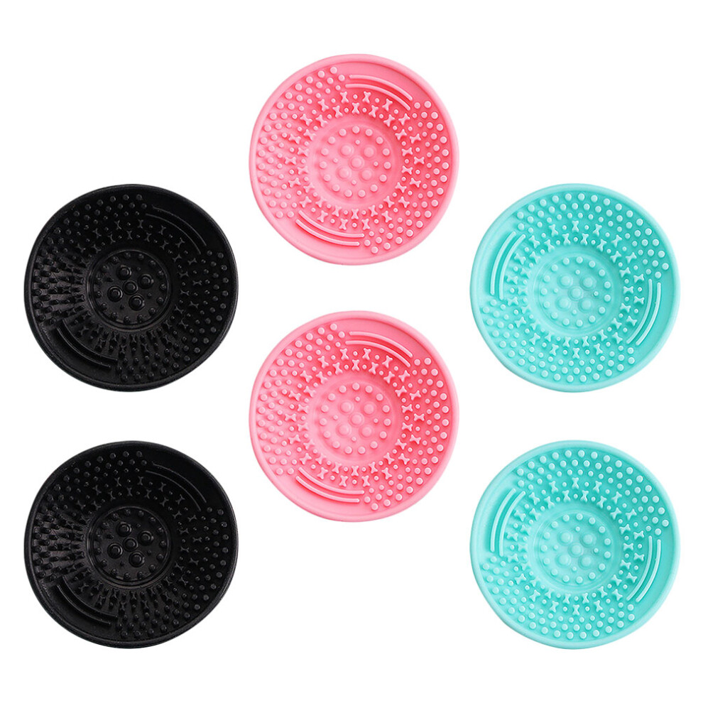 Artibetter 6 Pcs Cleaning Cup Makeup Pen Brush Cleaner Creative Rinsing Pad