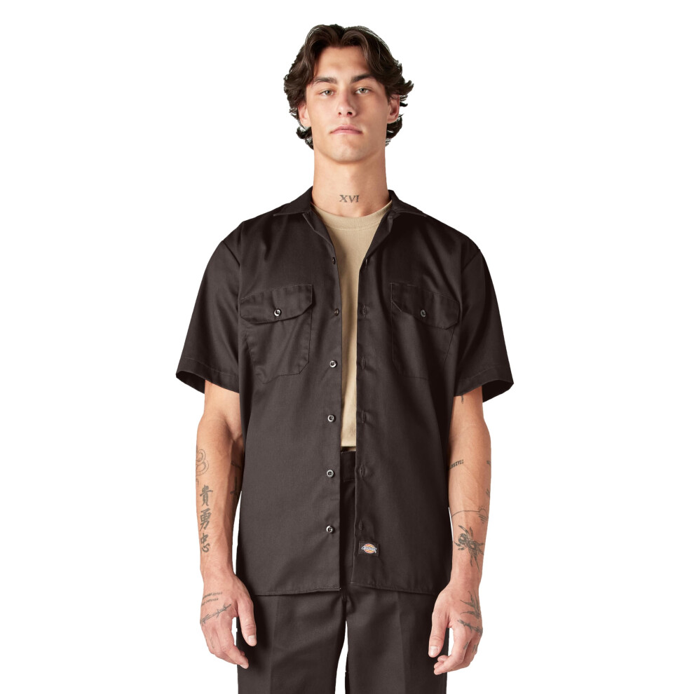 Dickies Unisex Short-Sleeve Work Shirt - S(D0102h7mfv6) Black
