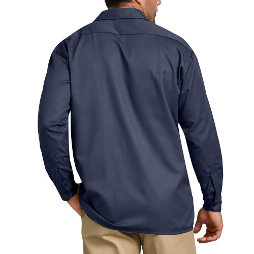Dickies Camicia da lavoro a manica lunga da uomo Dickies Navy Small 1